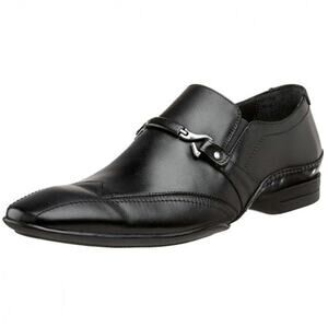Bacco Bucci Karpa leather pullon dress shoes loafers business attire 12 black